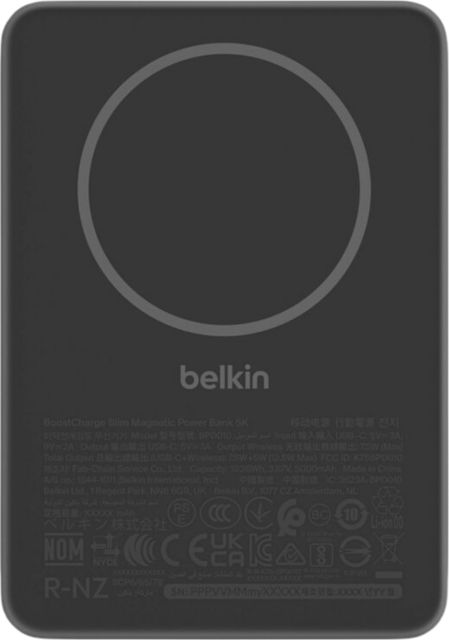 BoostCharge Slim Magnetic Power Bank 5K, Black