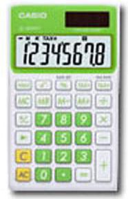 CALC SL300 CASIO SOLAR GREEN