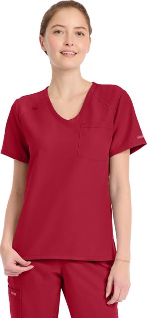 Unisex 1-Pocket V-Neck Scrub Top EXTENDED SIZES