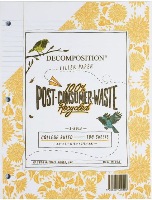 DECOMP FILLER PAPER 100 SHTS