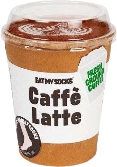 EAT MY SOCKS CAFFE LATTE