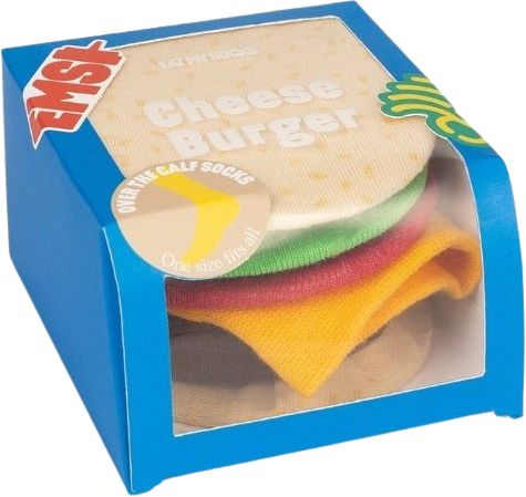 EAT MY SOCKS CHEESEBURGER