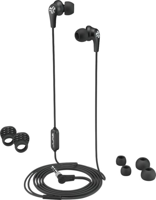 JLab JBuds Pro Signature Wired Earbuds in Black