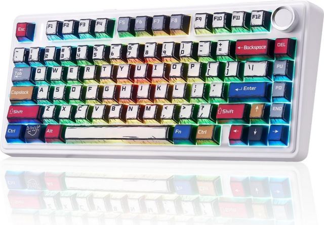 Aula F75 75% Wireless Mechanical Gaming Keyboard - Manga - ONLINE ONLY