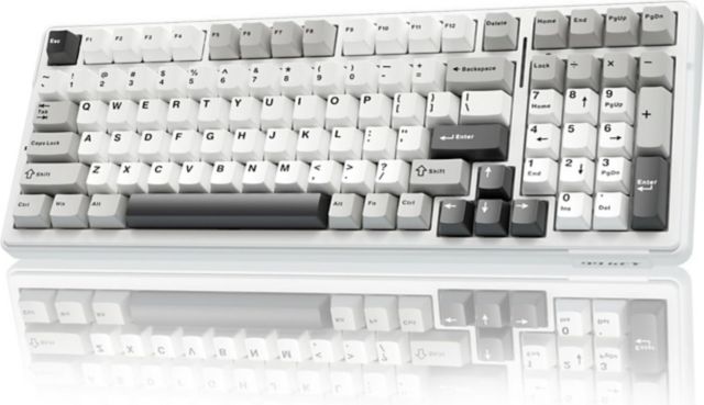 AULA F99 96% Layout Wireless Mechanical Gaming Keyboard - Black/Gray/White - ONLINE ONLY