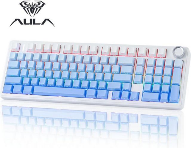 AULA F99Pro 95% Layout Wireless Mechanical Keyboard - Blue Gradient - ONLINE ONLY