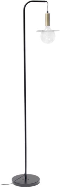 Arno 61" Floor Lamp in Black and Brass