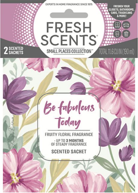 Be Fabulous Today Scented Sachet - 2 Pack