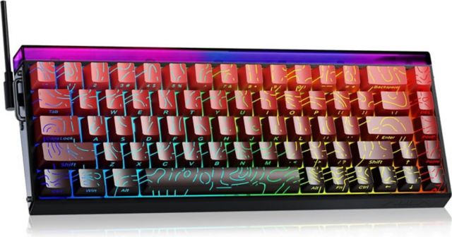 AULA Hero 68 HE 60% Wired Magnetic Gaming Keyboard - Black/Red - ONLINE ONLY