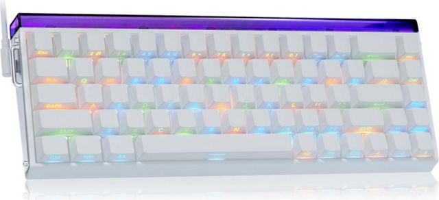 Aula Hero 68 HE 60% Gaming Keyboard Wired - White - ONLINE ONLY