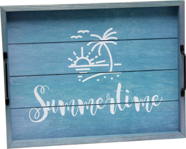 WOOD SERVING TRAY SUMMERTIME