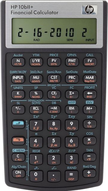 HP 10BII+ FINANCIAL CALC 2.0