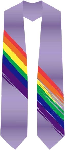 JOSTENS PRIDE LAVENDAR STOLE
