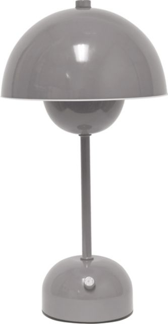 Simple Designs 11.8 Mushroom Magic Dimming LED Touch Stick Lamp, Portable & Rechargeable