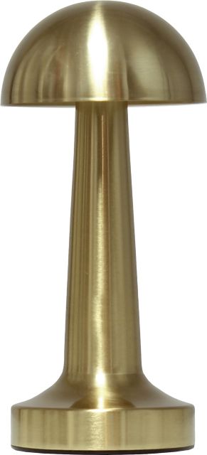 Simple Designs 8.88 Mushroom Magic Mini Metal Dimming & Rechargeable Cordless 4-Way Touch Sensor Dome Desk Lamp