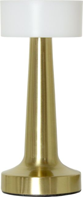 Simple Designs 8.5 Mushroom Magic Dimming & Rechargeable Cordless 4-Way Touch Sensor Saucer Desk Lamp