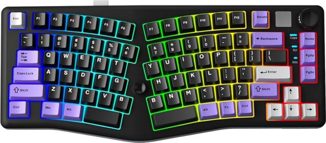 AULA LEOBOG A75 Alice Gaming Keyboard - Black/Purple - ONLINE ONLY