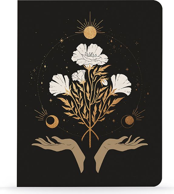 NOTEBK LAYFLT CELSTIAL FLWR MD