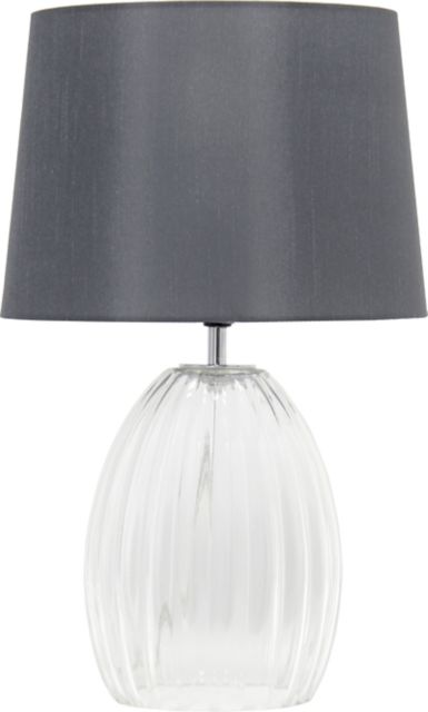 17.63IN FLUTED GLSS TB LMP CLR