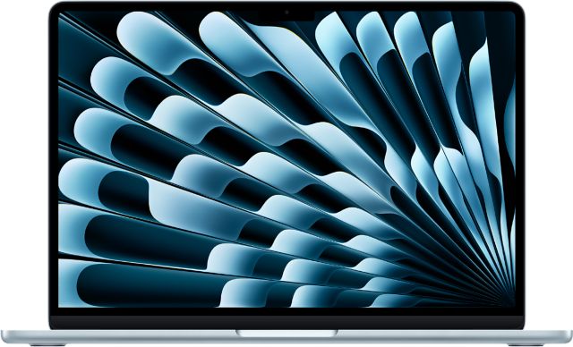 Apple 13-inch MacBook Air: Apple M5 chip with 10‑core CPU and 10‑core GPU, 16GB, 1TB SSD - Sky Blue - AppleCare+ Included