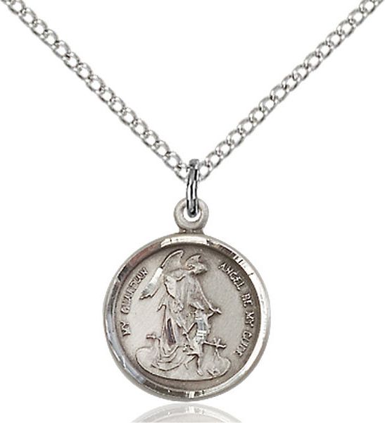Medal 18 S/S Guardian Angel Sterling Silver