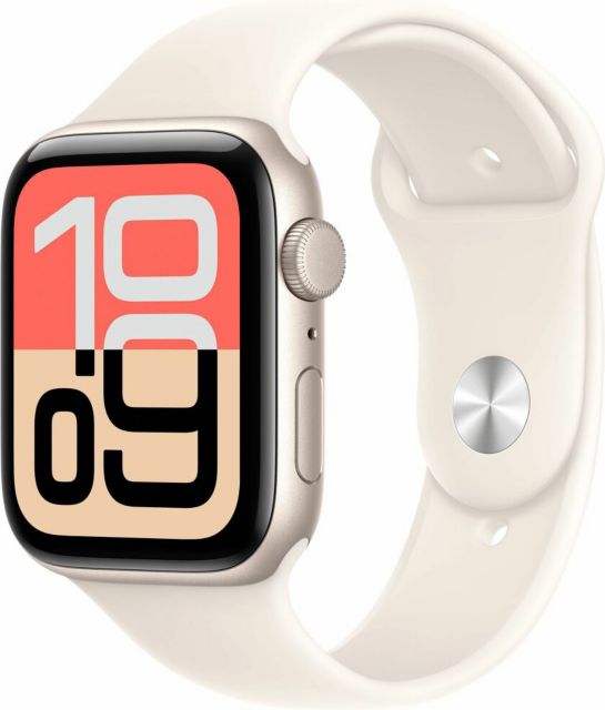 Apple Watch SE 3&nbsp;GPS + Cellular 40mm&nbsp;Starlight Aluminum Case with Starlight Sport Band - S/M