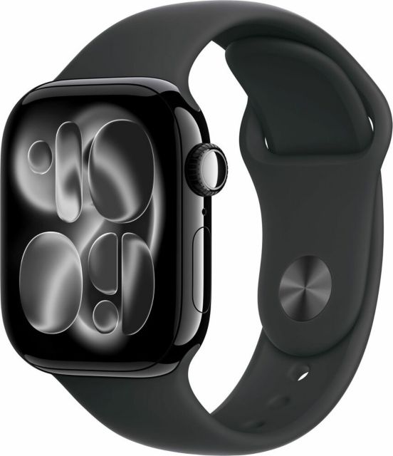 Apple Watch Series 11&nbsp;GPS&nbsp;42mm&nbsp;Jet Black Aluminum Case with Black Sport Band - M/L