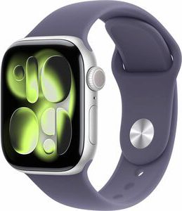 Apple Watch Series 11&nbsp;GPS&nbsp;42mm&nbsp;Silver Aluminum Case with Purple Fog Sport Band - S/M