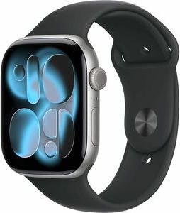 Apple Watch Series 11&nbsp;GPS + Cellular 46mm Space Gray Aluminum Case with Black Sport Band - S/M