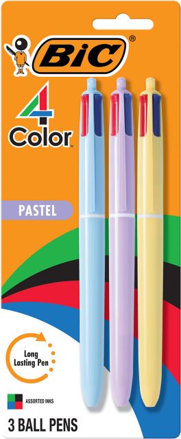 4 COLOR PASTEL 3PK