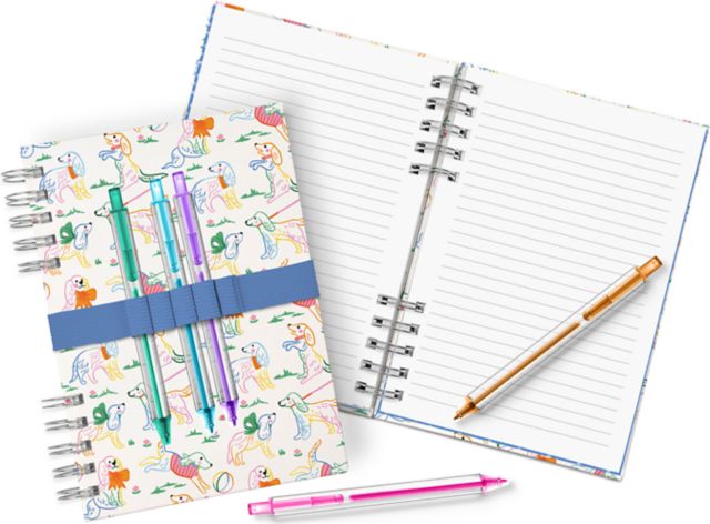 Posh Pups Harper Split-Spiral Notebook & Pen Set