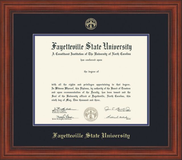 Fayetteville State University Diploma Frame
