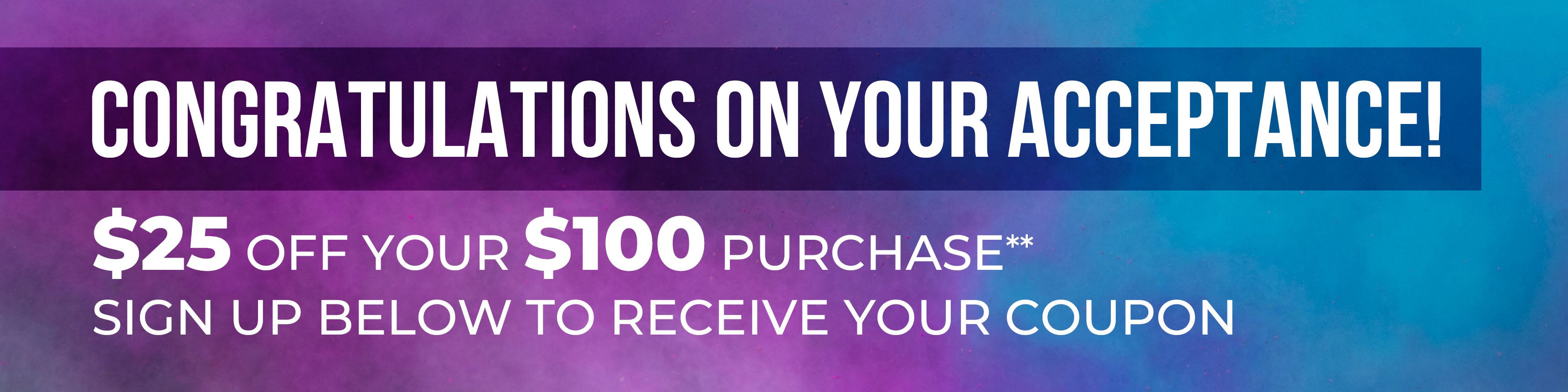 Congratulations On Your Acceptance!