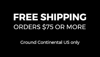 Free Shipping Orders $75 or More. Ground Continental US only. 