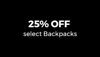 25% Off Select Backpacks