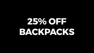 25% Off Backpacks