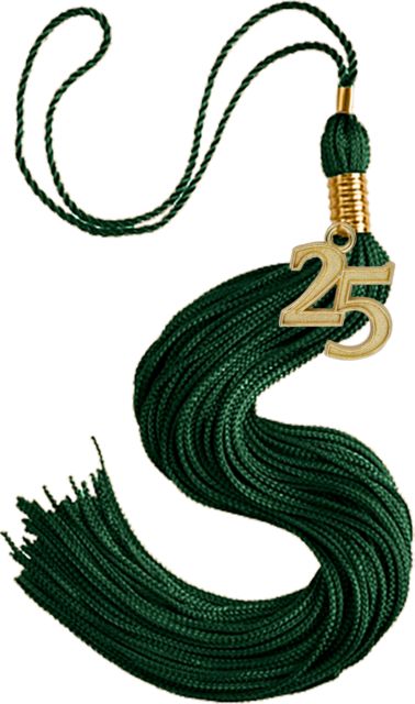 Dark Green Tassel with Graduation Year