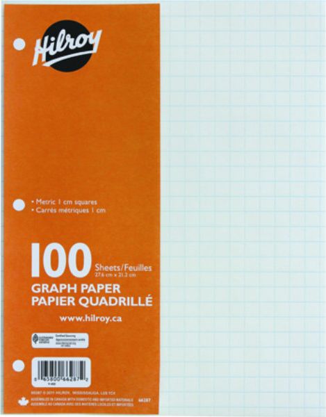 REFILL PAPER 100SH METRIC 1CM
