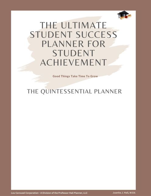 PROFESSOR HALL UNDATED PLANNER