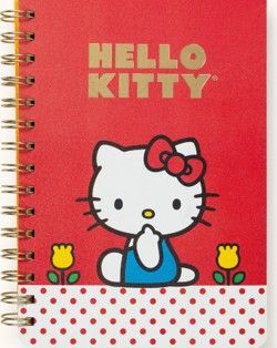 Retro Hello Kitty Agatha Notebook with Sticker Sheet