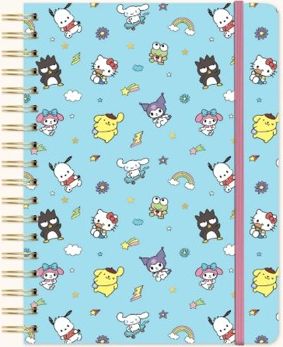 Hello Kitty and Friends College Letters Blue Undated Tri-Tab Planner