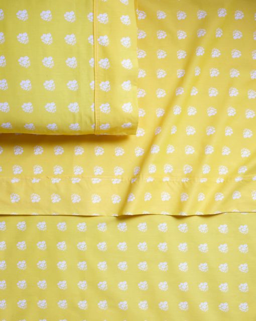 White Posies Sheet Set