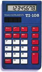 TI-108 SINGLE SCHOOL CALCULATOR