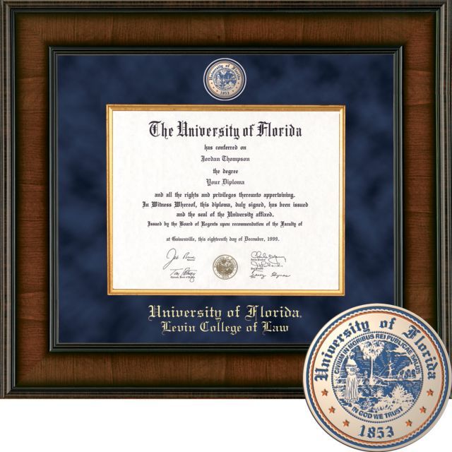 Church Hill Classics Presidential Diploma Frame. Levin College of Law  - ONLINE ONLY