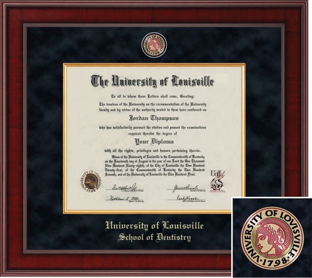 Church Hill Classics Presidential Diploma Frame. School of Dentistry - ONLINE ONLY