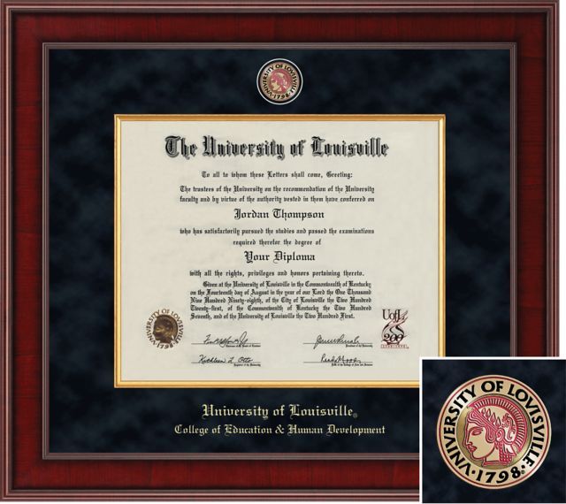 Church Hill Classics Presidential Diploma Frame. College of Education & Human Development - ONLINE ONLY