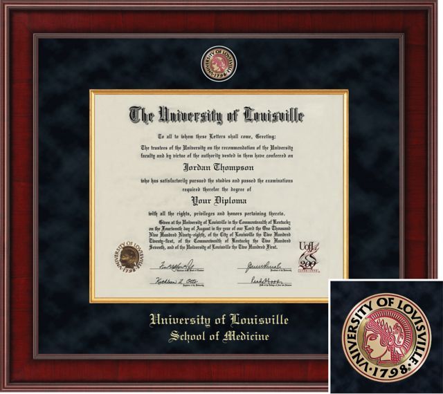 Church Hill Classics Presidential Diploma Frame. School of Medicine - ONLINE ONLY
