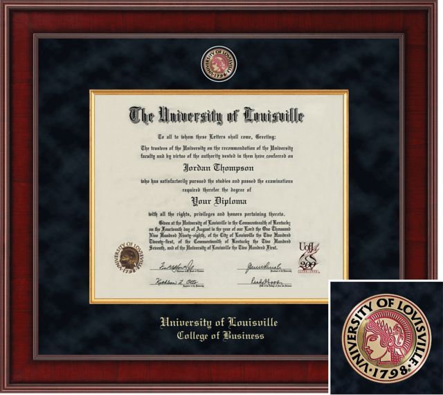 Church Hill Classics Presidential Diploma Frame. College of Business - ONLINE ONLY
