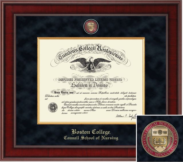 Church Hill Classics 12.813'' x 15.875'' Presidential Diploma Frame. Connell School of Nursing  - ONLINE ONLY