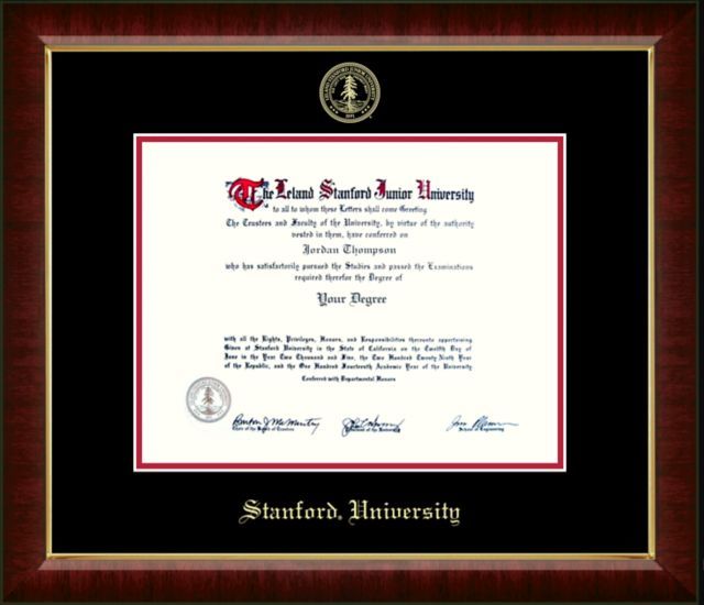 Church Hill Classics Embossed Diploma Frame. Bachelors, Masters, PhD. - ONLINE ONLY